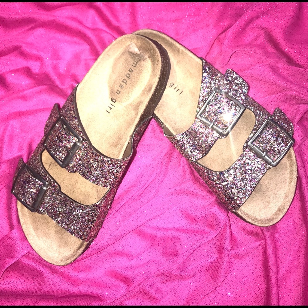 Madden Girl Brando Footbed Confetti Glitter Gem